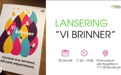 Välkommen på lanseringsmingel för “Vi brinner”!