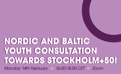 Nordic and Baltic Youth Consultation towards Stockholm+50